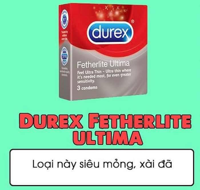 Hình ảnh bao cao su Durex Fetherlite Ultima