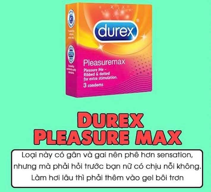 Hình ảnh bao cao su Durex PleasureMax