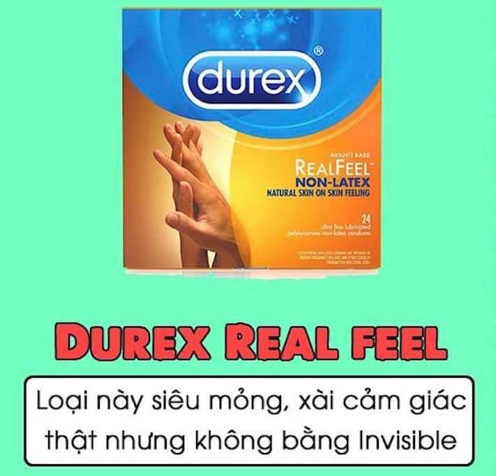 Hình ảnh bao cao su Durex Real Feel