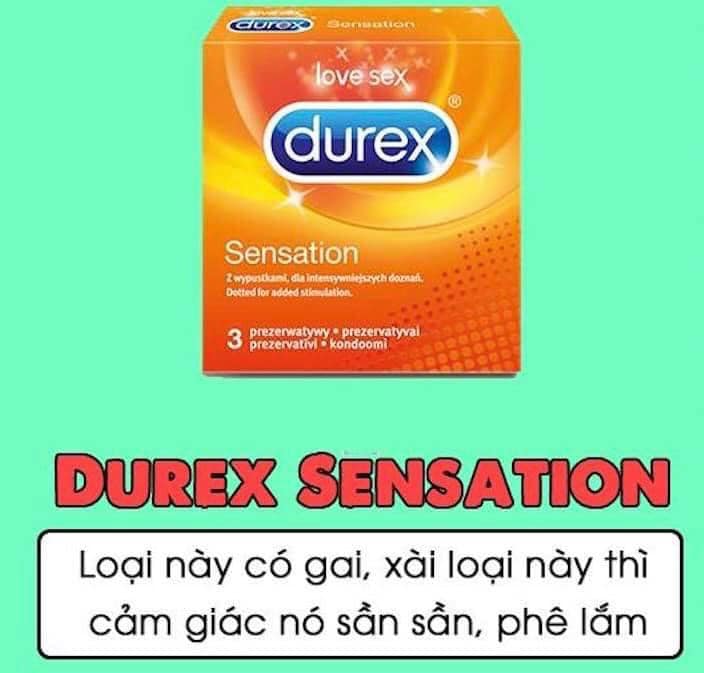 Hình ảnh bao cao su Durex Sensation