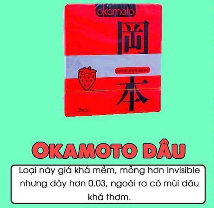 Hình ảnh bao cao su Okamoto Strawberry